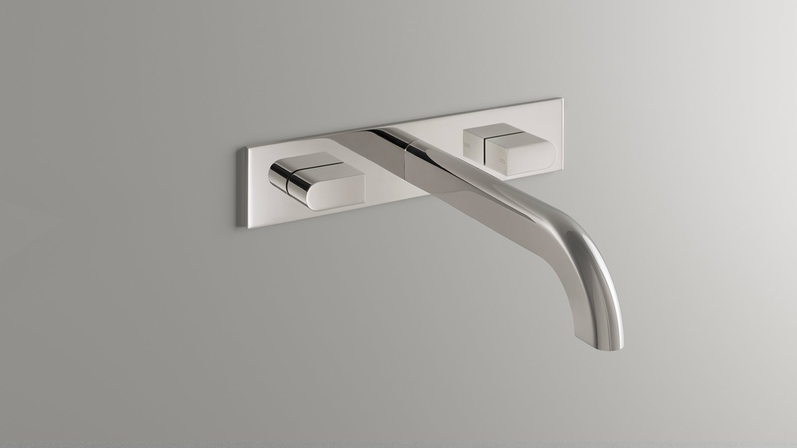 Rubinetteria design Sixty di CEA Design in finitura Black Ivory con lavabo in marmo