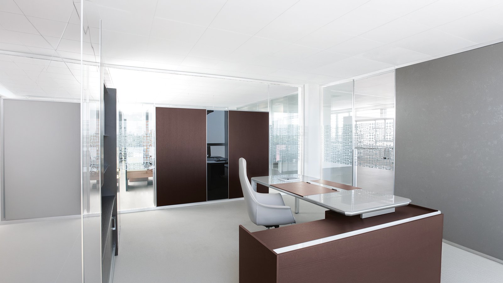 Pareti divisorie per ufficio www.60 di Archiutti con doppio vetro