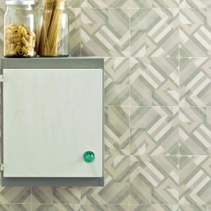 Posa tono su tono di pattern Azulej Bianco