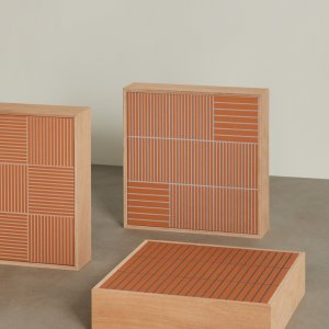 Cucina con pavimento in gres Fringe