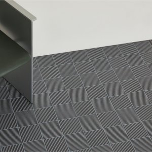 Soggiorno con tappeto ceramico Fringe