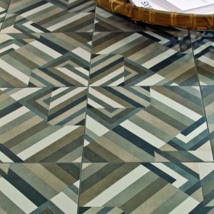 Dettaglio del pattern Azulej Gira in gres Mutina