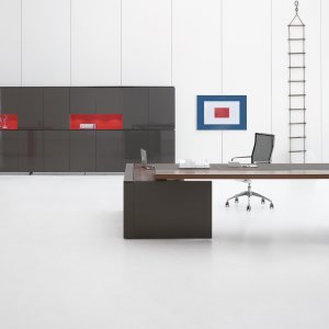 Libreria della collezione Ar.tu con nicchie illuminate a LED