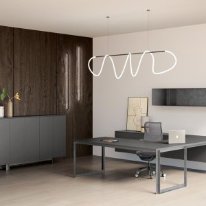 Tavolo riunione quadrato Archiutti in rovere Tortona con top access
