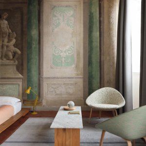 Base in legno multistrato con finitura rovere