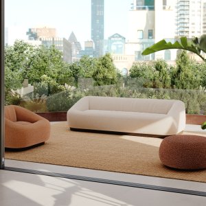 Divano Aom outdoor su una terrazza
