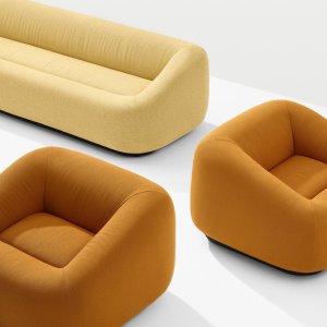 Divano Aom di Arper in un lounge di ufficio