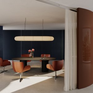 Poltroncina lounge Cari su base a quattro razze