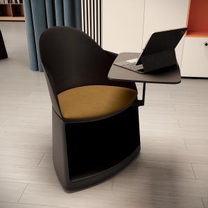 Sgabello Cila Go sulla base contenitore con cuscino