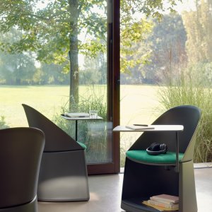 Cila Go a cinque razze in nylon nero con tavoletta