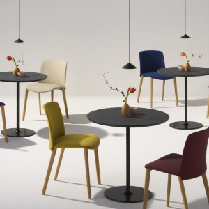 Sgabello bar Mixu di Arper con seduta a 79,5 cm