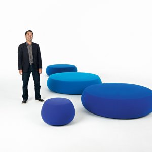 Pouf Pix a cinque posti da 177 cm