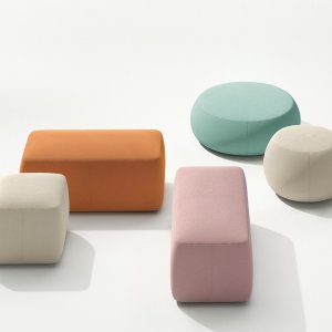 Pouf Pix da 55 cm di diametro e 32 cm di altezza