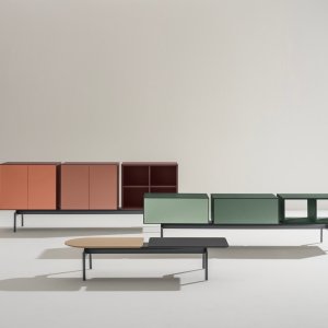 Struttura in alluminio verniciato del sistema Semiton