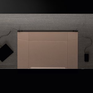 Eleva e-lectric di Bralco alzata a quota standing in un ufficio direzionale