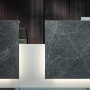 Cassettiera con serratura agganciata al sottopiano del bancone Lux