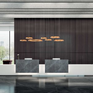 Mensole Lux in vetro stampato nero con luce perimetrale