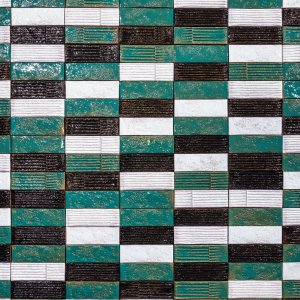 Smalto artistico con pennellate irregolari di Chamotte
