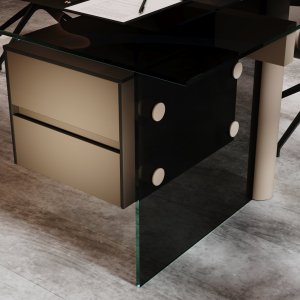 Tavolino Cloud 120 × 60 cm accanto alle sedute della direzione