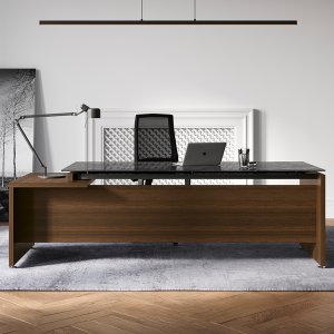 Scrivania GO STEEL su sostegni tubolari 120×40 mm