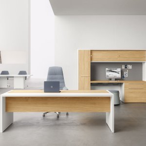 Scrivania Oxford regolabile in altezza da 77 a 142 cm
