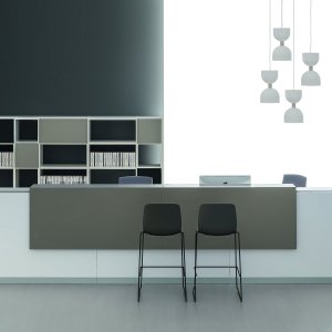 Qubo di DVO Office, composizione a U con destra e sinistra interscambiabili