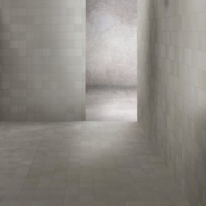 Terrazza esterna con gres antigelo Mutina Mews color Soot