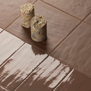 Ears, Mouths ed Eyes Glossy su fondo Chalk Matt 15×15 di Mutina