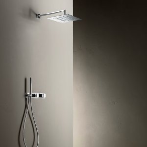 Dettaglio della maniglia del miscelatore Mint, design Angeletti & Ruzza