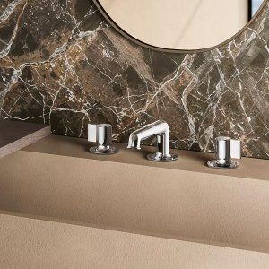 Colonna doccia Flora Outdoor in acciaio inox a bordo piscina