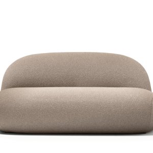 Tavolo in cemento naturale della collezione Hill di Quinti, 60 per 60 cm