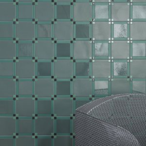 Pattern Dot opaco con quadratini lucidi agli angoli