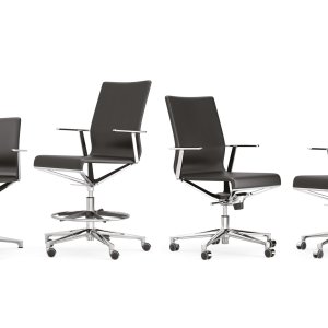 Il meccanismo auto-return della base a quattro razze di Stick Chair
