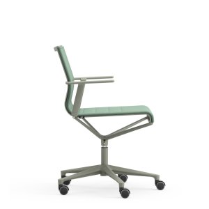 Rete elastica bicromatica sulla seduta Stick Chair
