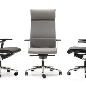 L'elemento strutturale fluido in alluminio della Una Chair