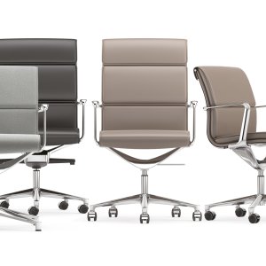 Poltrone direzionali Una Chair di ICF attorno al tavolo riunioni