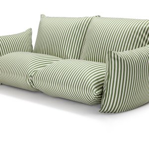 Moduli Brezza Relax uniti in un divano continuo