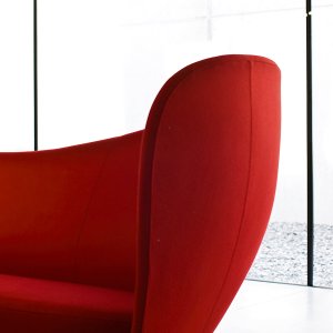 Retro della poltrona girevole Mon Coeur di Peter Harvey per LaCividina