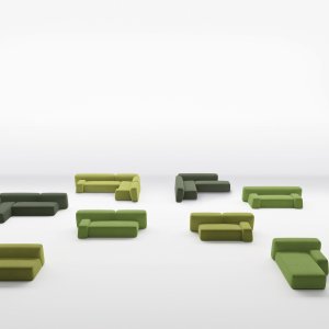 Moduli Suiseki combinati con altezze sfalsate