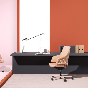 Base a quattro razze fissa della sedia Italia
