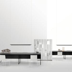 Scrivania compatta 20.Venti Home in rovere sbiancato