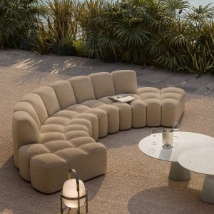 Array di mdf italia in un'area di attesa hospitality