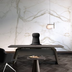 Armadio libreria Metar alto 270 cm in rovere grigio