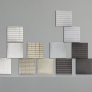 Campione piastrella Aurore Light Green Grid S formato 20x20