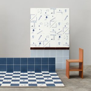 Pavimento in gres Dintorni di Mutina con pattern geometrici colorati