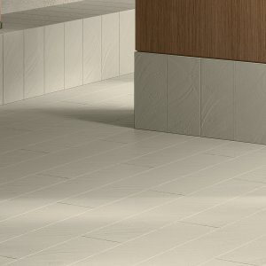 Gres Otto di Mutina in Terra T1 in una sala d’attesa