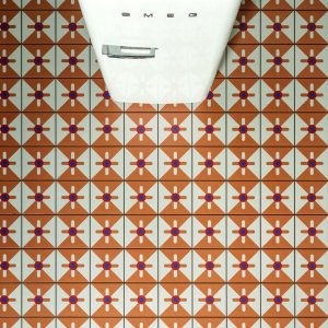 Mezzo formato Parallel Orange di Mattonelle Margherita, 20,5x10,1 cm