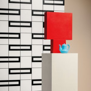 Pattern Rhombus Black della collezione Mattonelle Margherita in gres Mutina