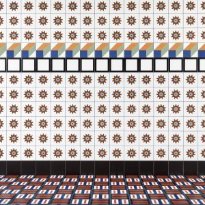 Grafica Spring Terracotta di Mattonelle Margherita, gres porcellanato smaltato