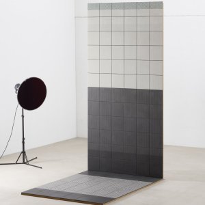 Tape Mutina pattern Mesh White su base bianca